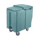 image of Cambro ICS175T401 Plastic Tall Mobile Ice Bin / Ice Caddy, 175 lb, Slate Blue