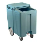 image of Cambro ICS175TB401 Plastic Tall Mobile Ice Bin / Ice Caddy, 175 lb, Slate Blue