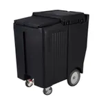 image of Cambro ICS200TB110 Plastic Tall Mobile Ice Bin / Ice Caddy, 200 lb, Black