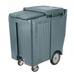 image of Cambro ICS200TB401 Plastic Tall Mobile Ice Bin / Ice Caddy, 200 lb, Slate Blue