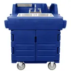image of Cambro KSC402186 Camkiosk® Hand Sink Cart, with 2 Compartment Sink