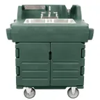 image of Cambro KSC402192 Camkiosk® Hand Sink Cart, with 2 Compartment Sink