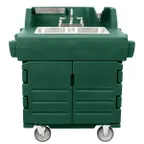 image of Cambro KSC402519 Camkiosk® Hand Sink Cart, with 2 Compartment Sink