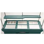 image of Cambro KVC856192 CamKiosk Polyethylene Granite Green Vending Cart w/ 6 Pan Wells