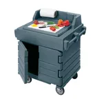 image of Cambro KWS40191 Mobile Modular CamKiosk® Counter/Work Station, Granite Gray, Enclosed Base w/ Storage