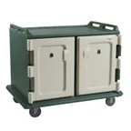 image of Cambro MDC1418S20192 Granite Green 20 Tray Insulated Meal Delivery Cart
