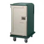image of Cambro MDC1418T16192 Granite Green 16 Tray Meal Delivery Cart w/ 2 Compartments