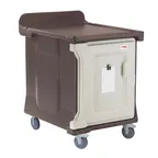 image of Cambro MDC1520S10194 Granite Sand 10 Tray Room Service Meal Delivery Cart