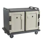 image of Cambro MDC1520S20191 Granite Gray 20 Tray Meal Delivery Cart for 15" x 20" Trays