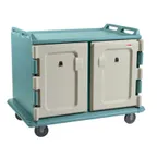image of Cambro MDC1520S20401 Slate Blue 20 Tray Meal Delivery Cart for 15" x 20" Trays