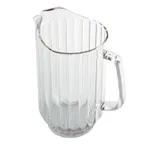 image of Cambro P600CW135 Camwear Pitcher, 60 oz Clear Poly, 6‑3⁄4" Dia x 8" H, Thumb‑Grip, Dishwasher Safe