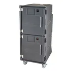 image of Cambro PCUCHSP615 2-Compartment Heated Holding Cabinet, 28"W x 35.75"D x 66"H, 32 GN 1/1 Pans Capacity, Polyethylene Exterior, Charcoal Gray