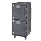 image of Cambro PCUHH615 Pro Cart Ultra™ Hot Food Pan Carrier - Gray, Front Loading, Electric