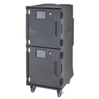 image of Cambro PCUPCSP615 Security Package Pro Cart Ultra™ Ambient/Cold Food Pan Carrier w/ Front Loading, Charcoal Gray