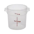 image of Cambro RFS1PP190 - Round 1 Qt Storage Container, 6-1/16" Dia x 5" H, Translucent PP, NSF, No Lid