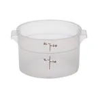 image of Cambro RFS2PP190 2 Qt Container, 8-3/16" Dia x 4-3/16" H, Translucent Polypropylene, NSF, No Lid