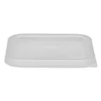 image of Cambro SFC2SCPP190 Cover - Fits 2‑qt & 4‑qt CamSquare Containers, Clear Polyethylene, NSF‑Approved