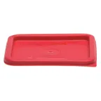 image of Cambro SFC6451 Seal Cover – Square PE Lid for 6‑Qt & 8‑Qt Containers, Rose Red, NSF‑Approved
