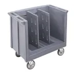 image of Cambro TDC30191 Adjustable Dish Cart, 23.25"W x 38.875"L, 500 lbs, Granite Gray, Polyethylene