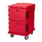 image of Cambro UPC1200158 Ultra Camcart Insulated Food Pan Carrier w/ Front Loading, Hot Red