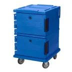 image of Cambro UPC1200186 Ultra Camcart® Insulated Food Pan Carrier w/ Front Loading, Navy Blue