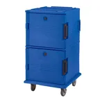 image of Cambro UPC1600SP186 Ultra Camcarts® Insulated Food Pan Carrier w/ Heavy Duty Casters, Navy Blue