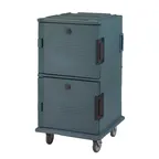 image of Cambro UPC1600SP191 Ultra Camcart® Insulated Food Pan Carrier with Heavy-Duty Casters, Granite Gray