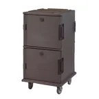 image of Cambro UPC1600SP194 Ultra Camcart® Granite Sand Insulated Food Pan Carrier w/ 24 Full Size Pans and Security Package
