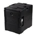 image of Cambro UPC400SP110 Ultra Pan Carrier® Front Loading Insulated Food Pan Carrier w/ 6 Pan Capacity, Black 