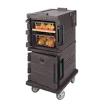 image of Cambro UPC600194 Ultra Camcart® Front Loading Granite Sand Insulated Food Pan Carrier w/ 8 Pan Capacity