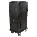 image of Cambro UPC800110 Ultra Camcart® Front Loading Black Insulated Food Pan Carrier 
