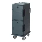 image of Cambro UPC800191 Ultra Camcart® Front Loading Granite Gray Insulated Food Pan Carrier 