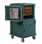 image of Cambro UPCH1600192 "Full Height" 1-Section Heated Holding Cabinet, 24-GN1/1 Capacity, Granite Green Polyethylene, 28.8"W x 33.4"D x 54.1"H, 110V 529W
