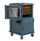 image of Cambro UPCH1600SP191 "Full Height" 2-Compartment Heated Holding Cabinet, Solid Doors, Polyethylene Finish, Gray, 24 GN 1/1 Pan Capacity, 110V 529W