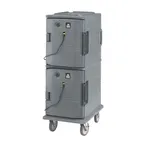 image of Cambro UPCH800191 "Full Height" 1-Section Heated Holding Cabinet, Solid Door, 20.5"W×27"D×54"H, Gray Poly, 110V 230W