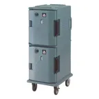 image of Cambro UPCH800401 Heated Holding Cabinet, 1-Section, Dutch Door, 54"H, 12 Pan Capacity, Polyethylene, Slate Blue