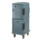 image of Cambro UPCHT800192 "Full Height" 1-Section Heated Holding Cabinet, 20.5"W x 27"D x 54"H, Granite Green, Holds 12×2.5" Pans