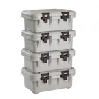 image of Cambro UPCS160480 S-Series Ultra Pan Carriers® Top Loading 6" Deep Insulated Food Pan Carrier - Speckled Gray 