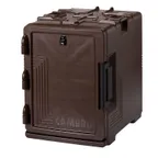image of Cambro UPCS400131 S-Series Ultra Pan Carrier®  Front Loading Insulated Food Pan Carrier - Dark Brown