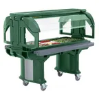 image of Cambro VBR5519 Versa Food Bar™ Serving Buffet, Kentucky Green, 5 ft. unit,  (4) Pan
