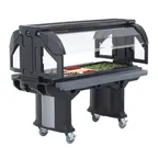 image of Cambro VBRHD6110 Versa Food Bar™ Serving Buffet, Black, 6 ft. unit, (5) Pan