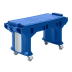 image of Cambro VBRTHD6186 Versa Food Bar™ Work Table, Navy Blue, 6 ft. unit, (5) Pan