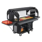 image of Cambro VBRU5110 Versa Food Bar™ Ultra Series Serving Buffet, Black, 5 ft. unit, (4) Pan