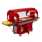 image of Cambro VBRU6158 Versa Food Bar™ Ultra Series Serving Buffet, Hot Red, 6 ft. unit, (5) Pan