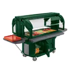 image of Cambro VBRU6519 Versa Food Bar™ Ultra Series Serving Buffet, Kentucky Green, 6 ft. unit, (5) Pan