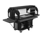 image of Cambro VBRUHD6519 Versa Food Bar™ Ultra Series Serving Buffet, Kentucky Green, 6 ft. unit, (5) Pan