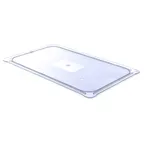 image of Carlisle 10216U07 StorPlus Polycarbonate Food Pan Lid, 1/1, Non-Slip, Dishwasher Safe, NSF, USA