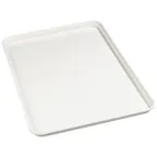 image of Carlisle 1318FMT301 Market Tray – 17-3/4"L x 12-3/4"W x 1"H, Pearl White Fiberglass, NSF
