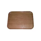image of Carlisle 2618WFGQ094 Glasteel Bakery Tray, 25-5/8" x 17-7/8" x 1-1/4", Fiberglass, Wood Grain, NSF