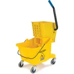 image of Carlisle 3690804 Carlisle - Mop Bucket Combo, 26 Qt., with Side Press Wringer